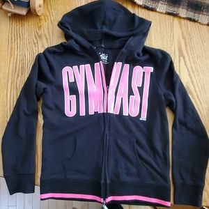 Justice zip up sweatshirt